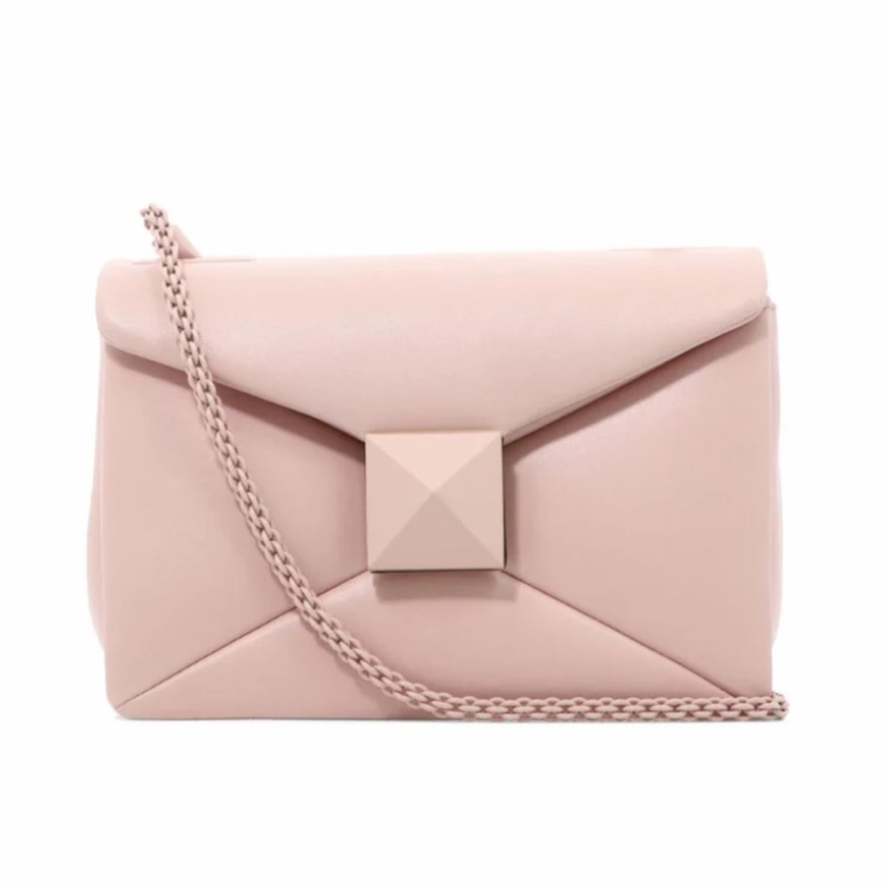 Valentino One Stud Flap Shoulder Bag in Rose Quartz- Giftable!
